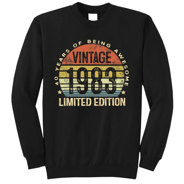 Vintage 1983 Limited Edition 40 Year Old Gifts 40th Birthday Sweatshirt