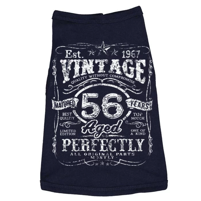 Vintage 1967 Limited Edition 56 Year Old 56th Birthdays Doggie Tank