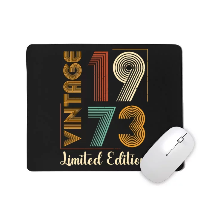 Vintage 1973 Limited Edition Birthday Mousepad