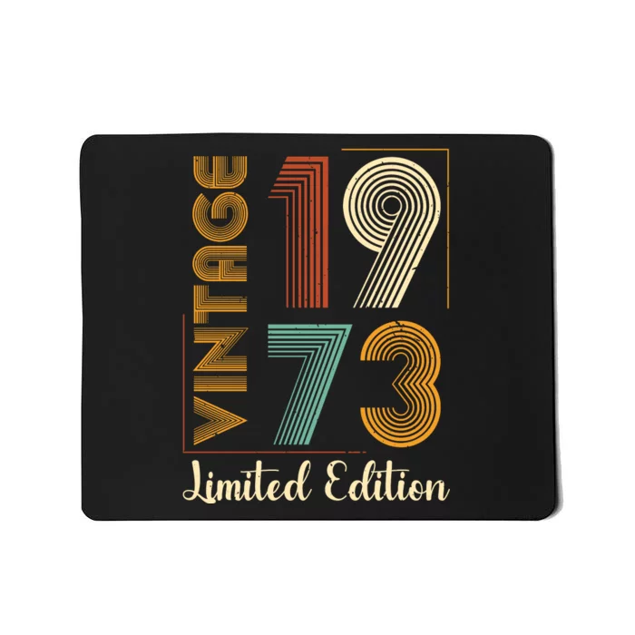 Vintage 1973 Limited Edition Birthday Mousepad