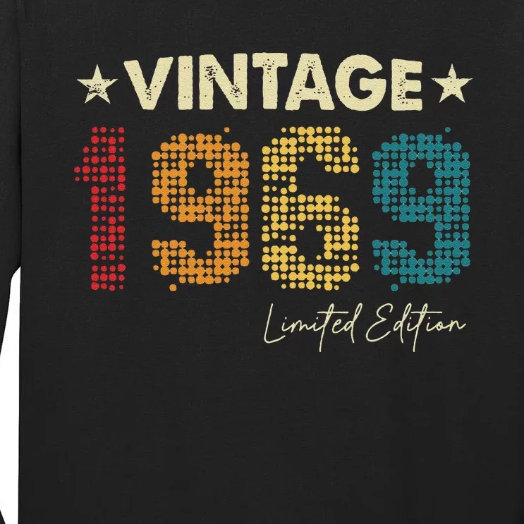 Vintage 1969 Limited Edition 55 Years Old 69th Birthday Tall Long Sleeve T-Shirt