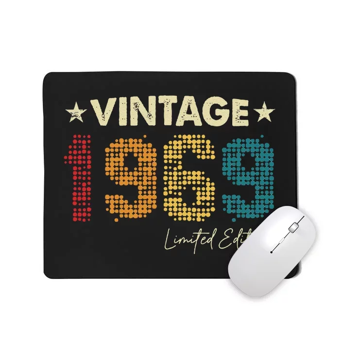 Vintage 1969 Limited Edition 55 Years Old 69th Birthday Mousepad