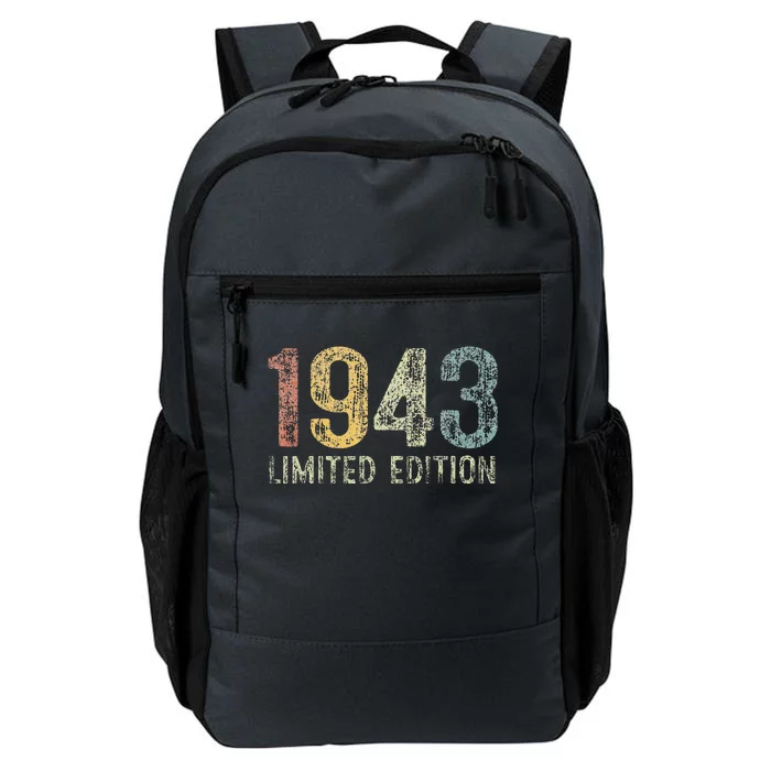 Vintage 1943 Limited Edition 80 Year Old 80th Birthday Gifts Daily Commute Backpack