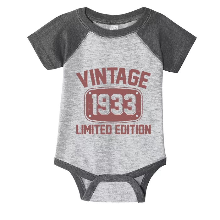 Vintage 1933 Limited Edition 90th Birthday Infant Baby Jersey Bodysuit