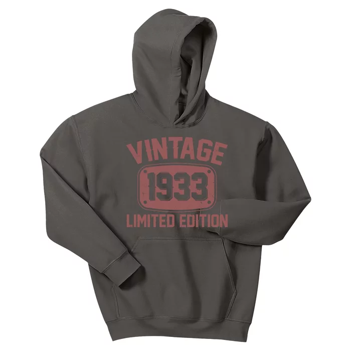 Vintage 1933 Limited Edition 90th Birthday Kids Hoodie