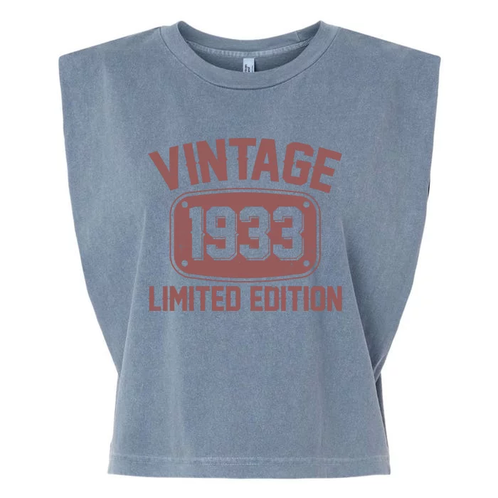 Vintage 1933 Limited Edition 90th Birthday Garment-Dyed Women's Muscle Tee