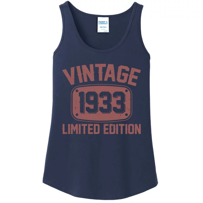 Vintage 1933 Limited Edition 90th Birthday Ladies Essential Tank