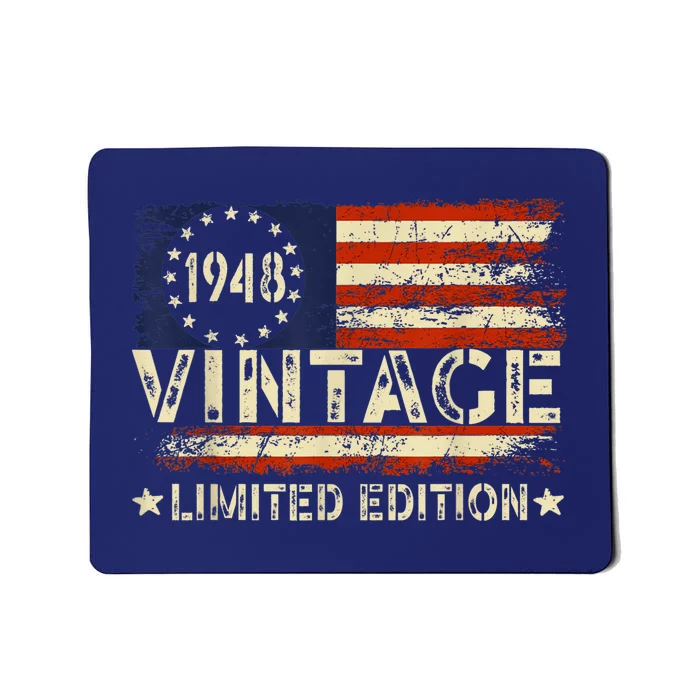 Vintage 1948 Limited Edition 75 Year Old Gifts 75th Birthday Present Mousepad