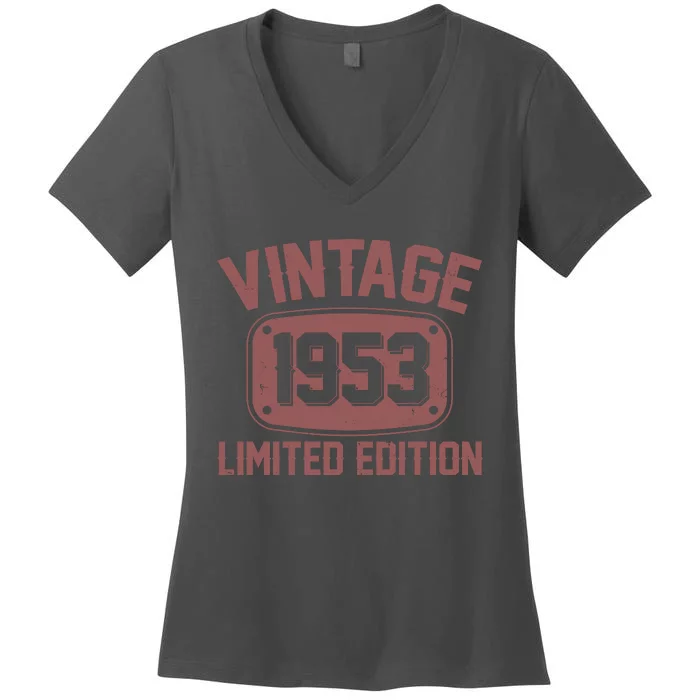 Vintage 1953 Limited Edition 70th Birthday Women's V-Neck T-Shirt