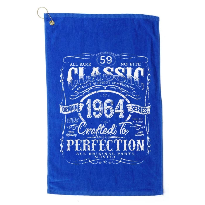 Vintage 1964 Limited Edition 59 Year Old 59th Birthday Platinum Collection Golf Towel