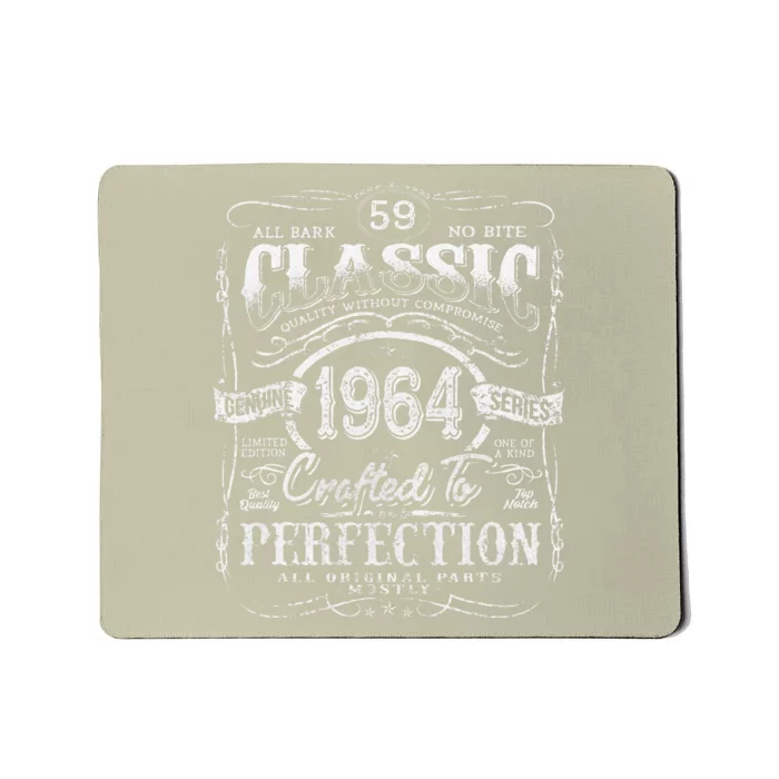 Vintage 1964 Limited Edition 59 Year Old 59th Birthday Mousepad