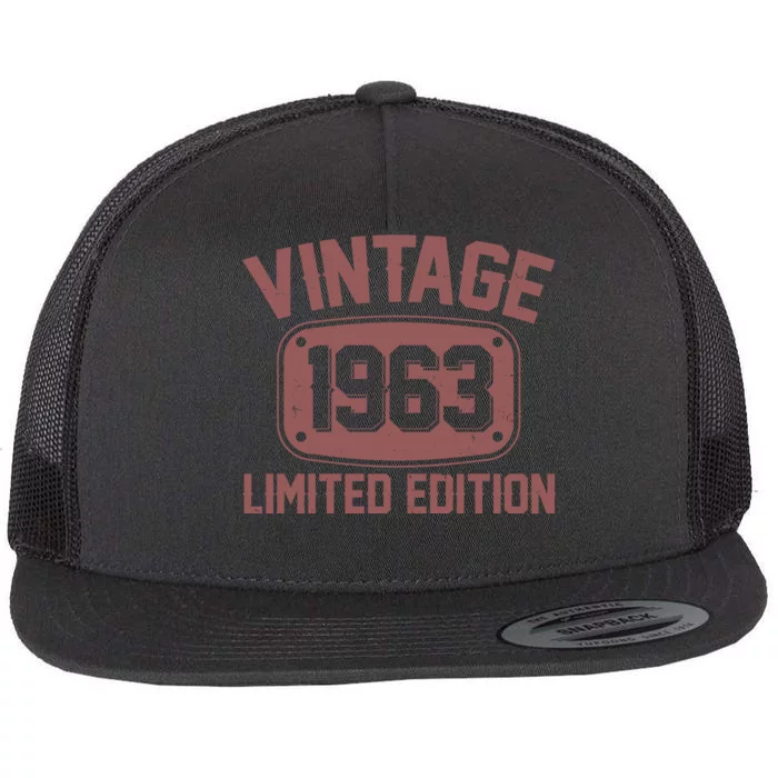 Vintage 1963 Limited Edition 60th Birthday Flat Bill Trucker Hat