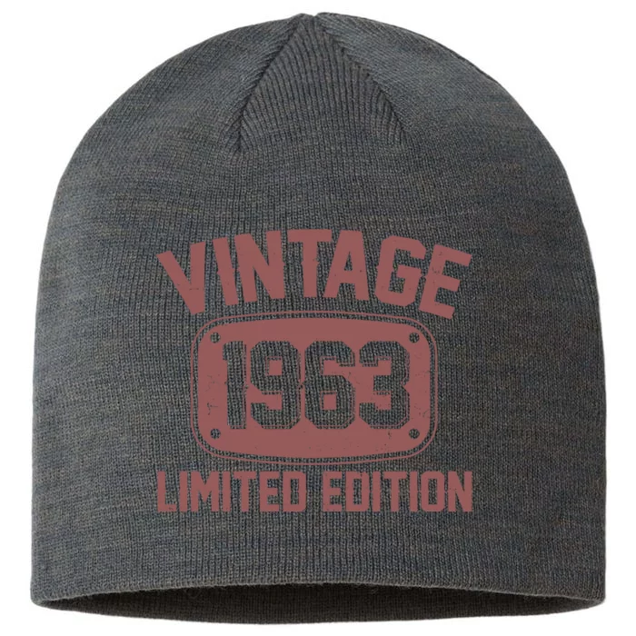 Vintage 1963 Limited Edition 60th Birthday 8 1/2in Sustainable Knit Beanie