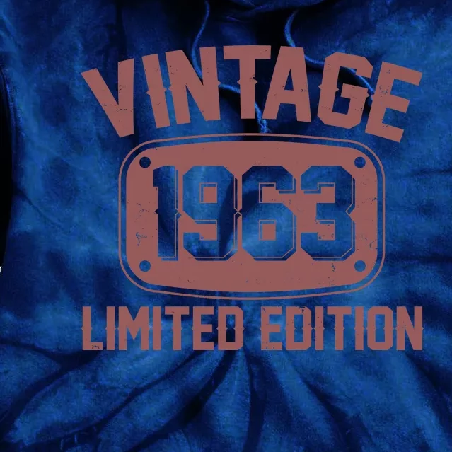 Vintage 1963 Limited Edition 60th Birthday Tie Dye Hoodie