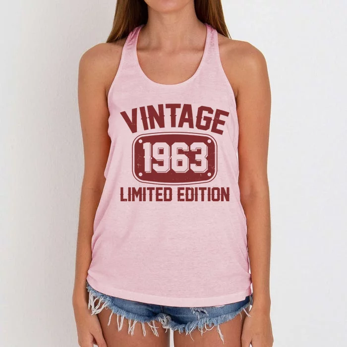 Vintage 1963 Limited Edition 60th Birthday Women's Knotted Racerback Tank