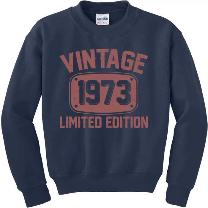 Vintage 1973 Limited Edition 50th Birthday Kids Sweatshirt