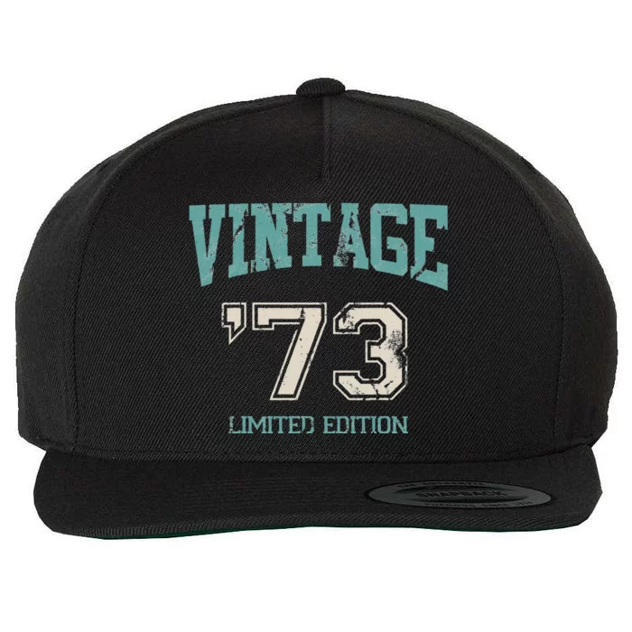 Vintage 1973 Limited Edition 50th Birthday Wool Snapback Cap