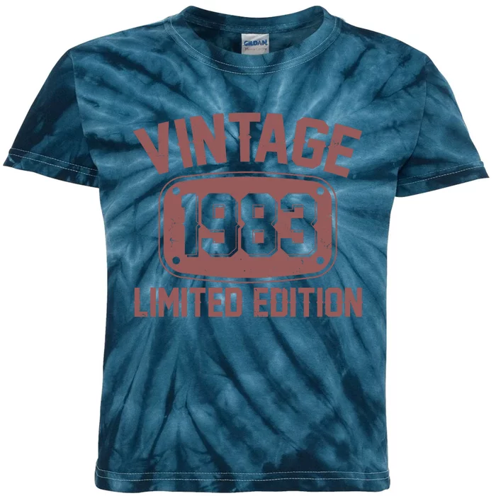 Vintage 1983 Limited Edition 40th Birthday Kids Tie-Dye T-Shirt