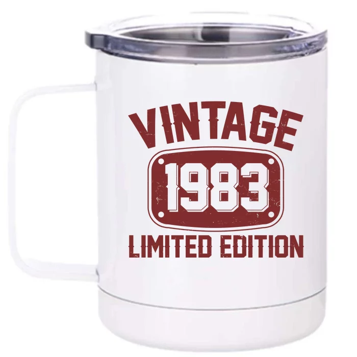 Vintage 1983 Limited Edition 40th Birthday Front & Back 12oz Stainless Steel Tumbler Cup