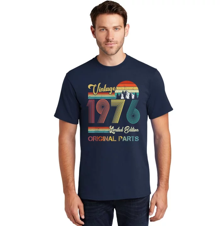 Vintage 1976 limited edition original parts 46th birthday Tall T-Shirt