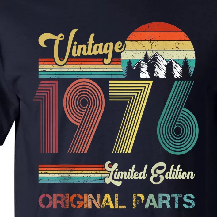 Vintage 1976 limited edition original parts 46th birthday Tall T-Shirt