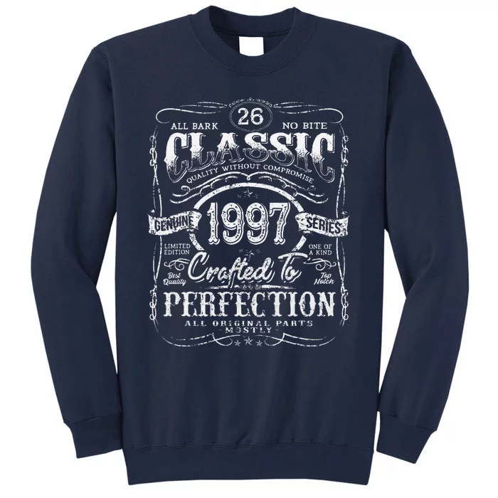 Vintage 1997 Limited Edition 26 Year Old 26th Birthday Tall Sweatshirt