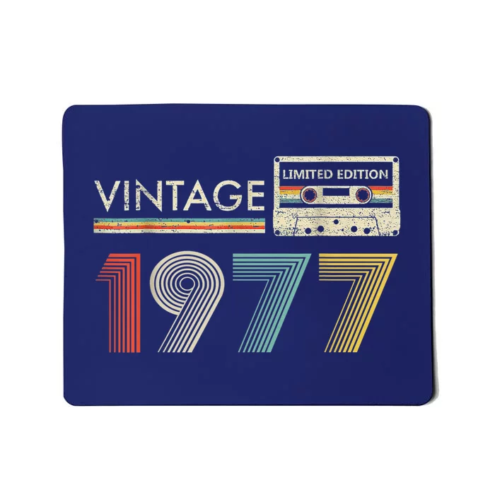 Vintage 1977 Limited Edition Retro Cassette 45th Birthday Mousepad