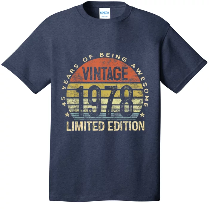 Vintage 1978 Limited Edition 45 Year Old Gifts 45th Birthday T-Shirt