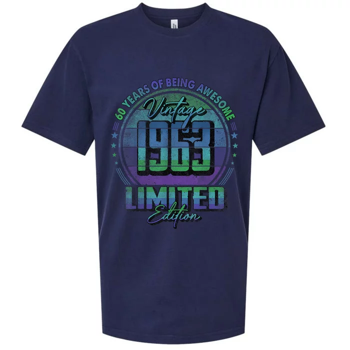 Vintage 1963 Limited Edition Shirt 60 year old 60th Birthday Sueded Cloud Jersey T-Shirt