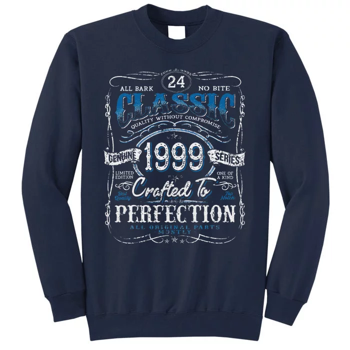 Vintage 1999 Limited Edition 24 Year Old 24th Birthday Tall Sweatshirt