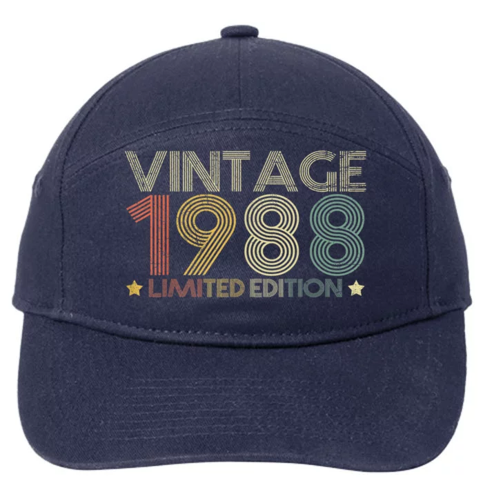 Vintage 1988 Limited Edition 35 Years Old 35th Birthday 7-Panel Snapback Hat