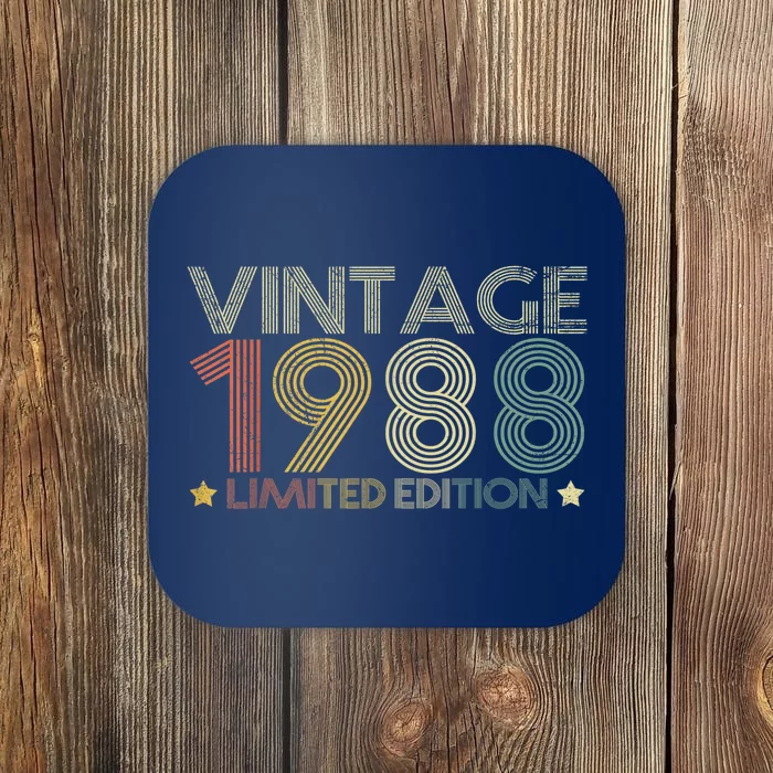 Vintage 1988 Limited Edition 35 Years Old 35th Birthday Coaster