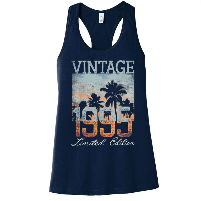 Vintage 1995 Limited Edition 28th Birthday 28 Year Old Gifts Women's Racerback Tank