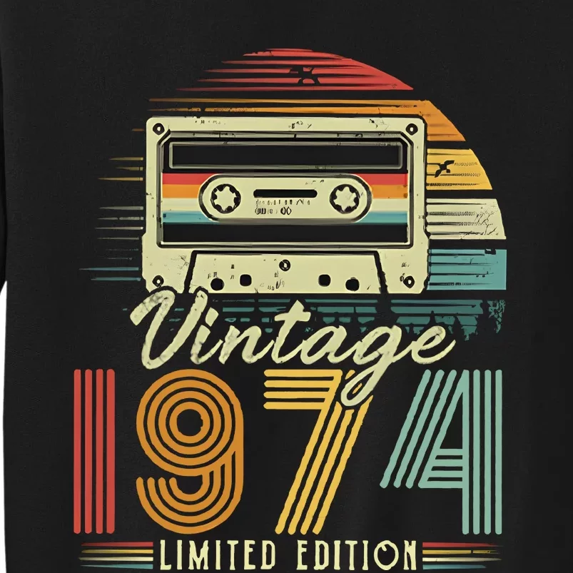 Vintage 1974 Limited Edition 50th Birthday Tall Sweatshirt