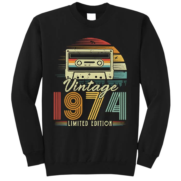 Vintage 1974 Limited Edition 50th Birthday Tall Sweatshirt