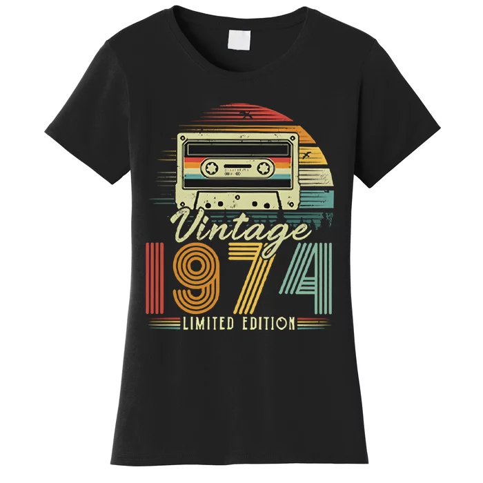 Vintage 1974 Limited Edition 50th Birthday Women's T-Shirt