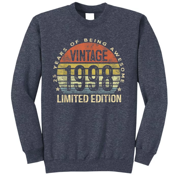 Vintage 1998 Limited Edition 25 Year Old Gifts 25th Birthday Sweatshirt