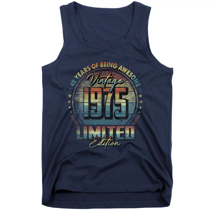 Vintage 1975 Limited Edition 48 Year Old 48th Birthday Tank Top