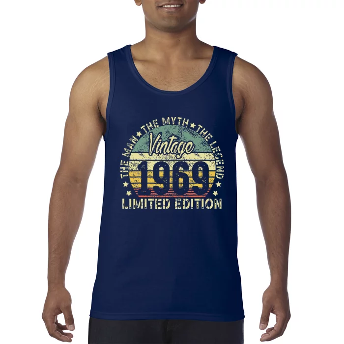 Vintage 1969 Limited Edition 54 Year Old Retro 54th Birthday Tank Top