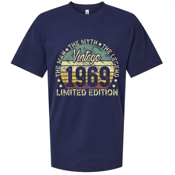 Vintage 1969 Limited Edition 54 Year Old Retro 54th Birthday Sueded Cloud Jersey T-Shirt