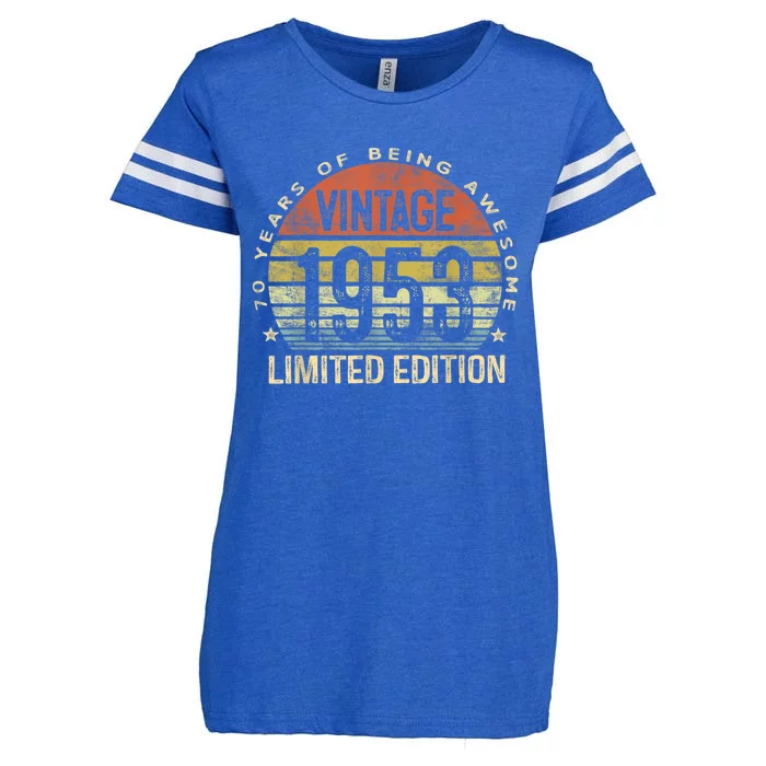 Vintage 1953 Limited Edition 70 Year Old Gifts 70th Birthday Enza Ladies Jersey Football T-Shirt