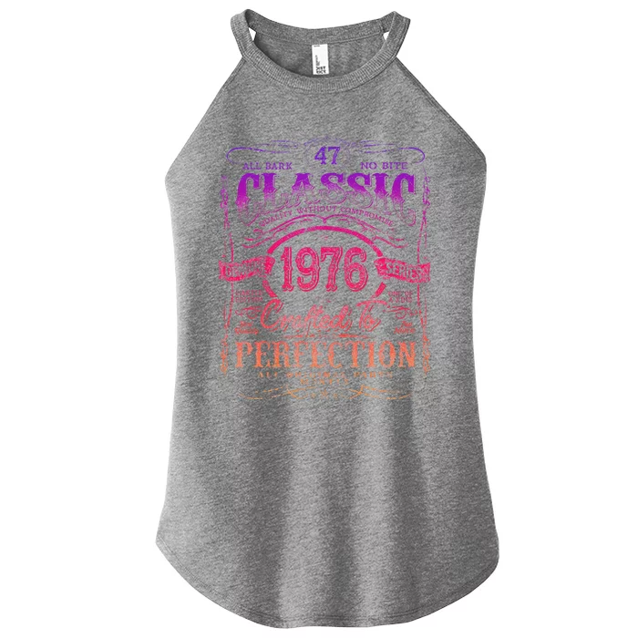 Vintage 1976 Limited Edition 47 Year Old 47th Birthday Love Women’s Perfect Tri Rocker Tank