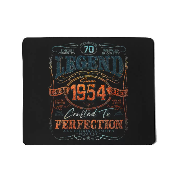 Vintage 1954 Limited Edition 70 Year Old 70th Birthday Mousepad