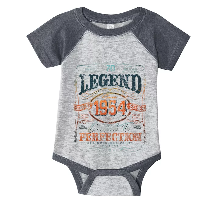 Vintage 1954 Limited Edition 70 Year Old 70th Birthday Infant Baby Jersey Bodysuit