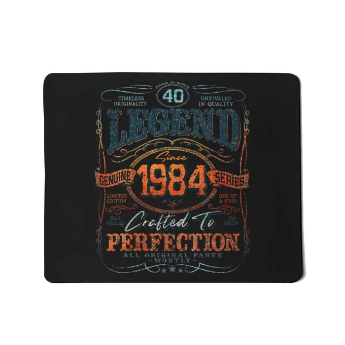 Vintage 1984 Limited Edition 40 Year Old 40th Birthday Mousepad