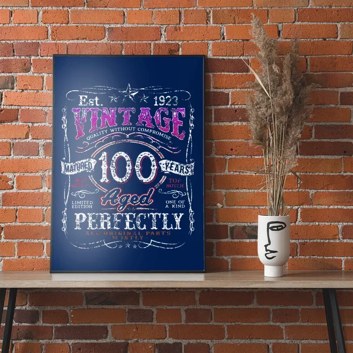 Vintage 1923 Limited Edition 100 Year Old 100th Birthday Love Poster