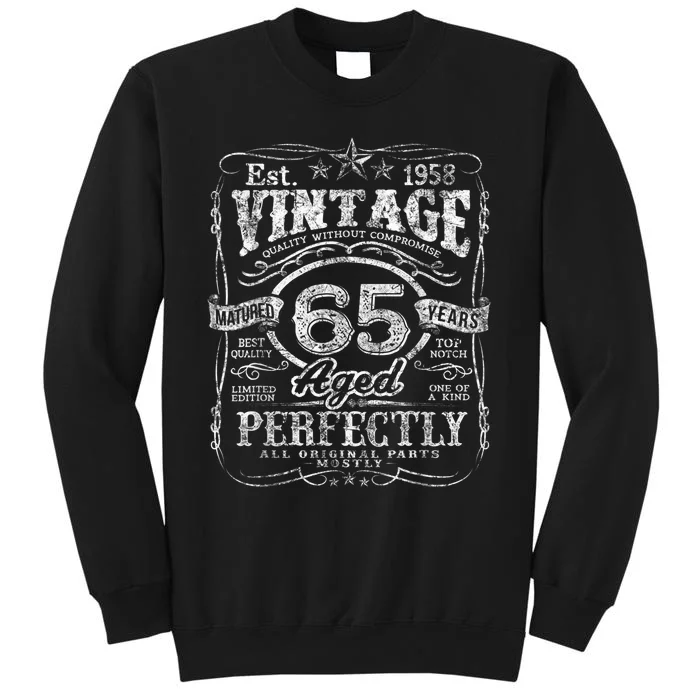 Vintage 1958 Limited Edition 65 year old 65th Birthday Sweatshirt