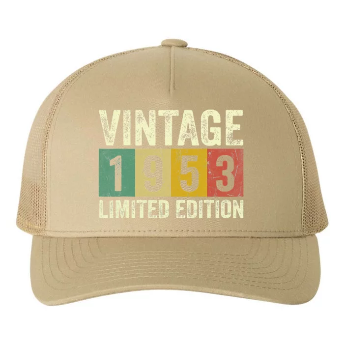 Vintage 1953 Limited Edition 69 Years Old 69th Birthday Gift Yupoong Adult 5-Panel Trucker Hat