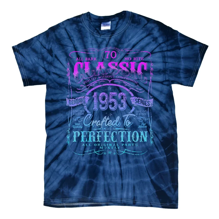 Vintage 1953 Limited Edition 70 Year Old 70th Birthday Cute Tie-Dye T-Shirt