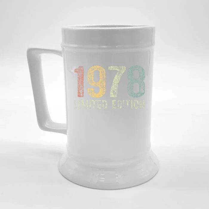 Vintage 1978 Limited Edition 45 Year Old 45th Birthday Gifts Front & Back Beer Stein